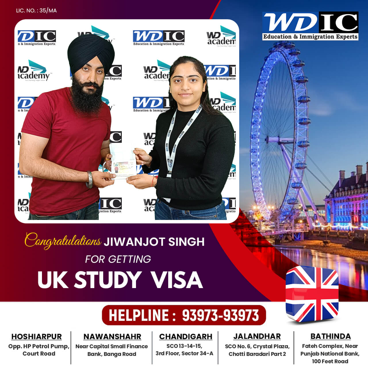 uk study visa consultant hoshiarpur