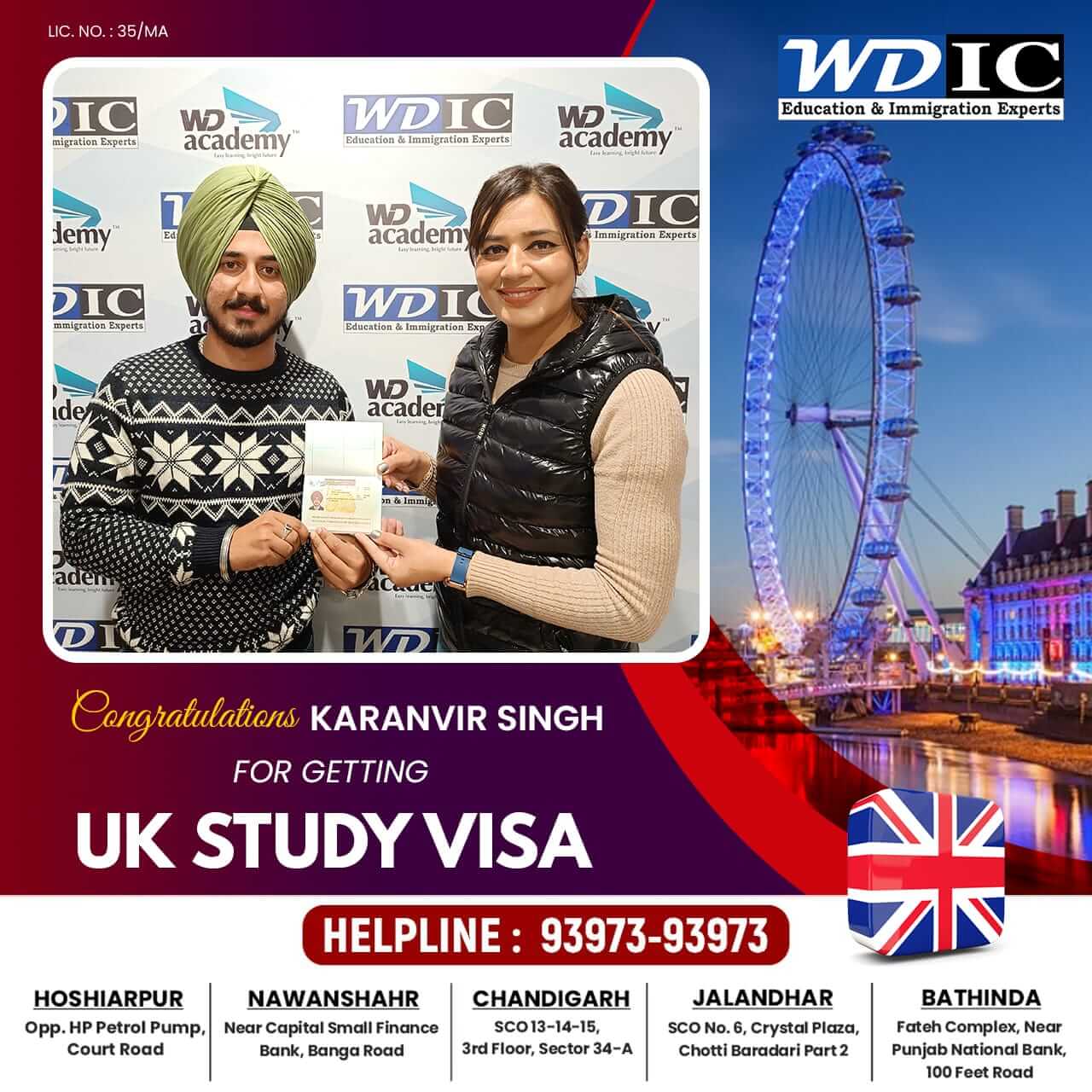 uk study visa consultant hoshiarpur