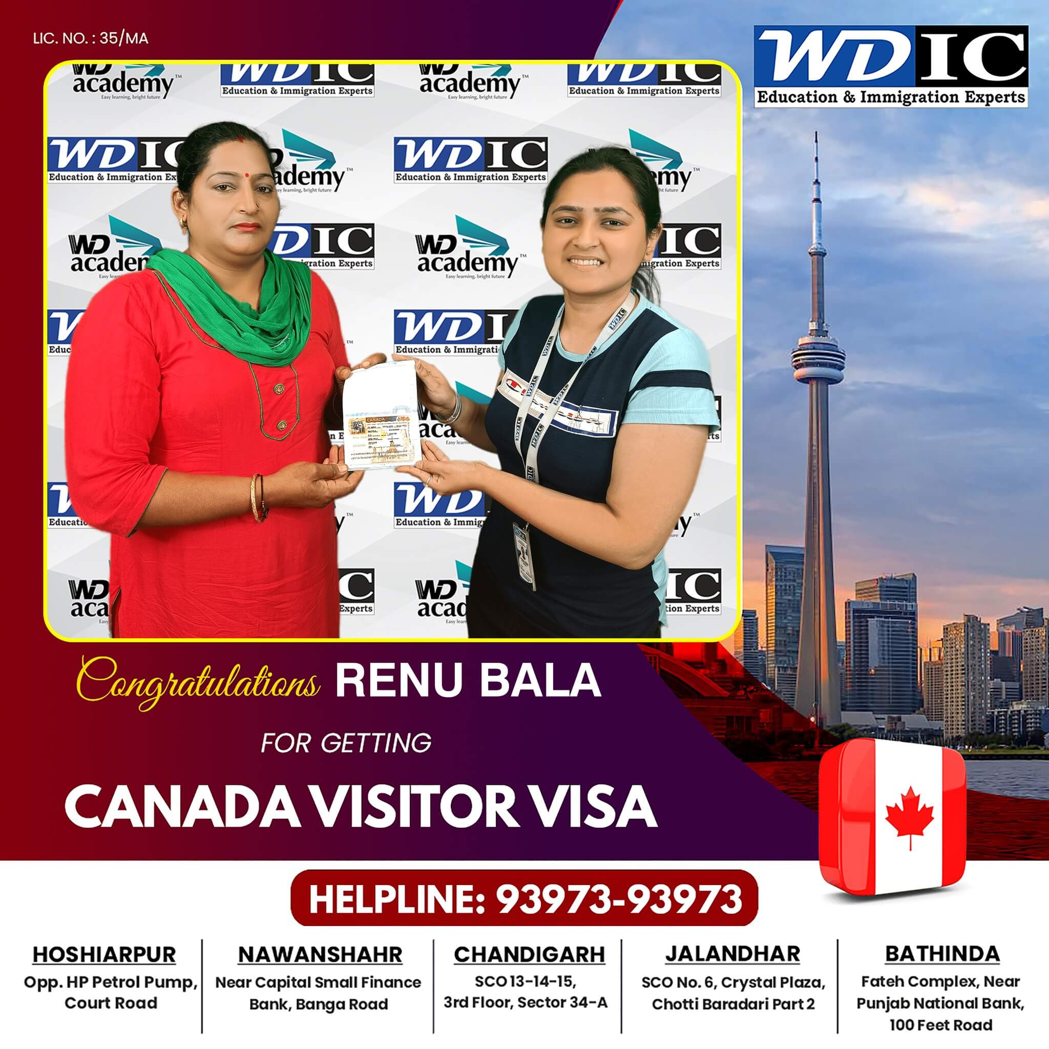 canada study visa consultant hoshiarpur